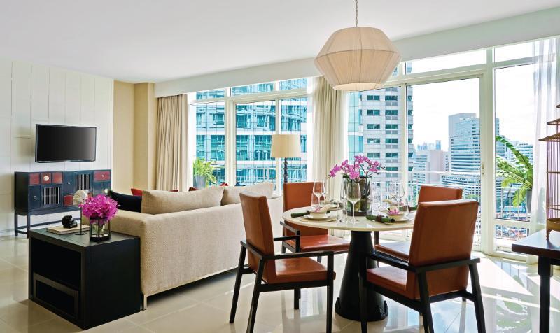 Dusit Suites Hotel Ratchadamri, Bangkok Zewnętrze zdjęcie A living room at the hotel
